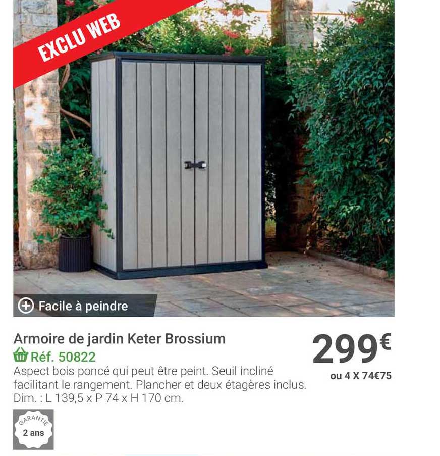 Armoire De Jardin Keter Brossium