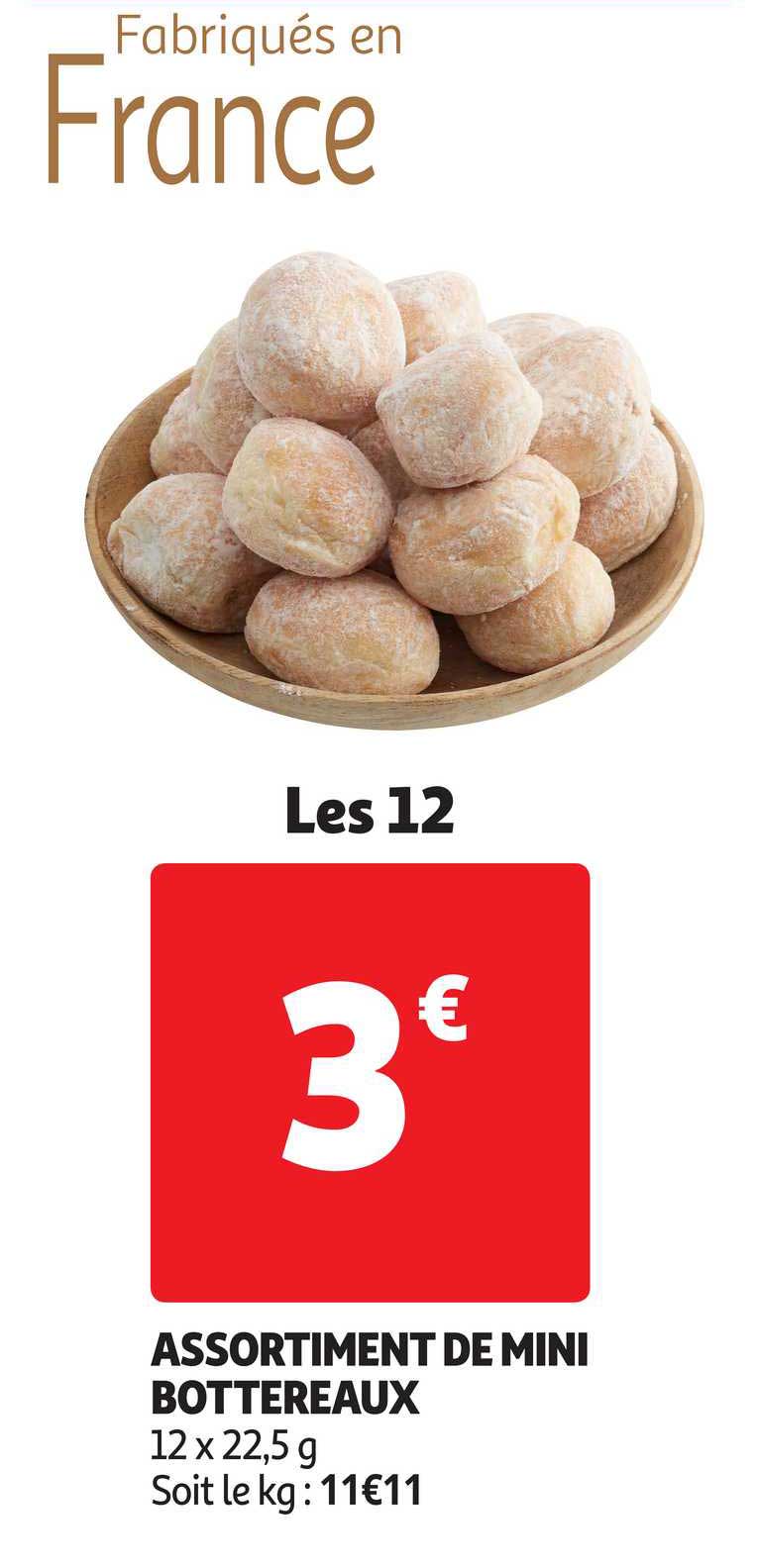 assortiment de mini bottereaux