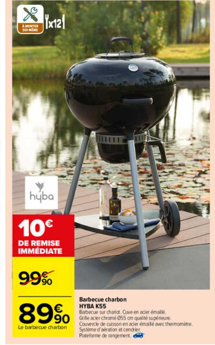 barbecue charbon hyba k55