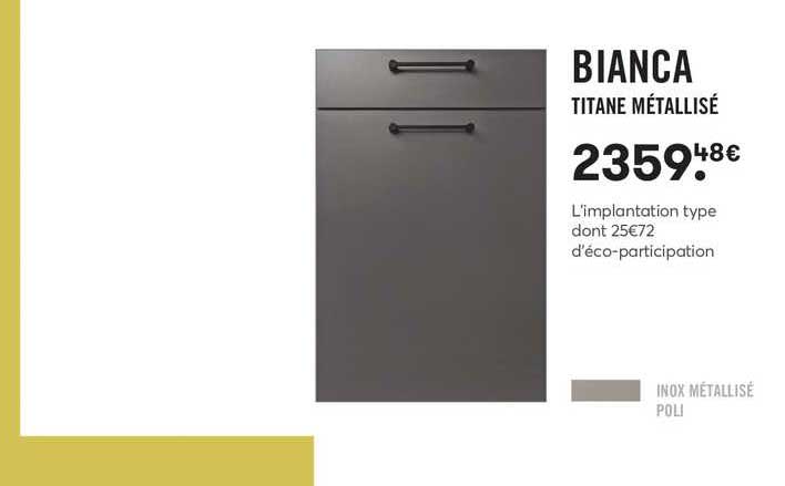 bianca titane métallisé