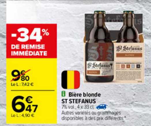 bière blonde st stefanus