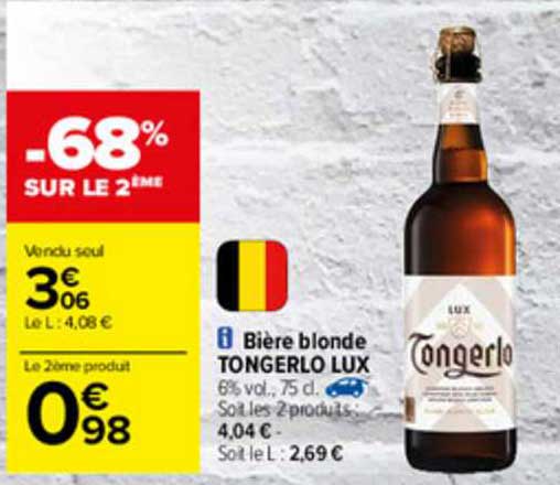 Bière Blonde Tongerlo Lux