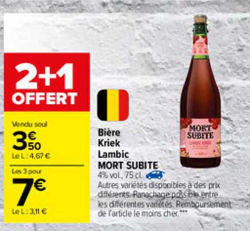 bière kriek lambic mort subite