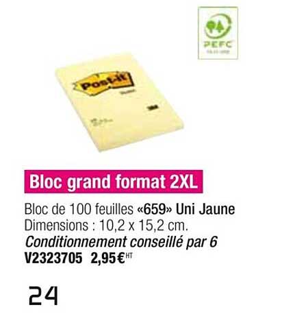 Bloc Grand Format 2xl