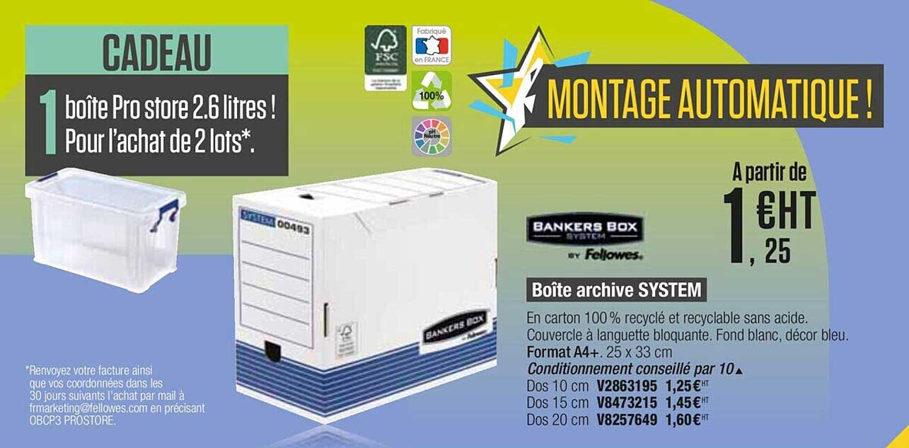 boîte archive system bankers box