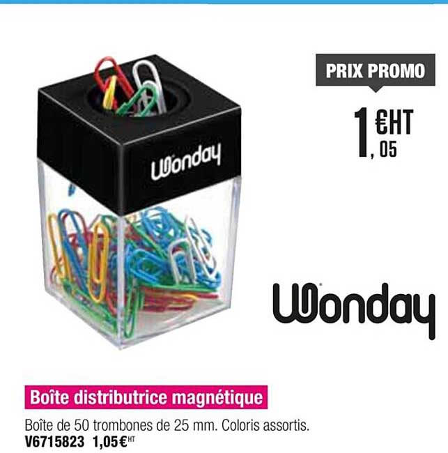 boîte distributrice magnétique wonday