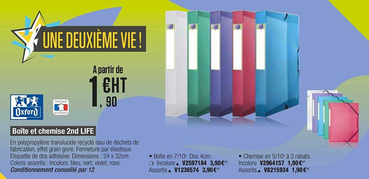 boîte et chemise 2nd life