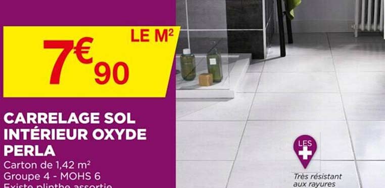 carrelage sol intérieur oxyde perla
