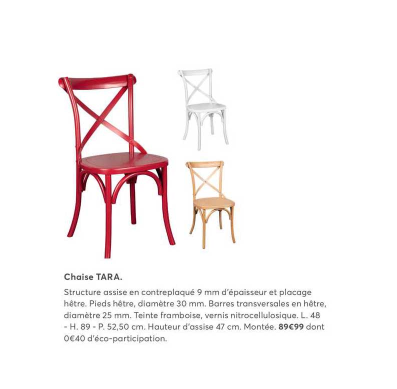 chaise tara