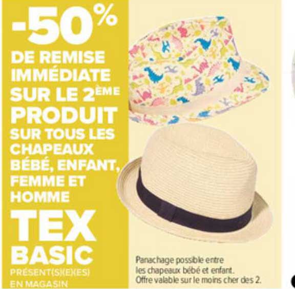 Chapeaux Bébé, Enfant, Femme Et Homme Tex Basic