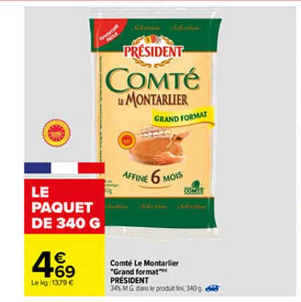 comté le montarlier "grand format" président