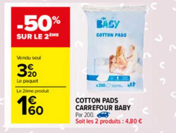 cotton pads carrefour baby