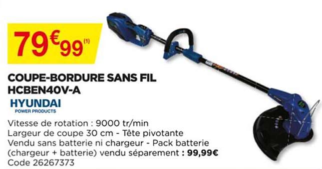 coupe-bordure sans fil hcben40v-a hyundai