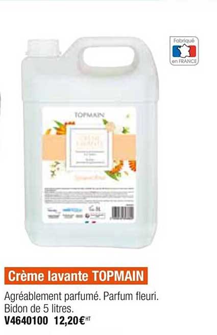 crème lavante topmain