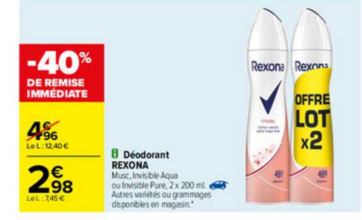 Déodorant Rexona