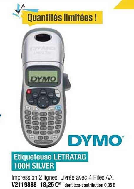 étiqueteuse letratag 100h silver dymo