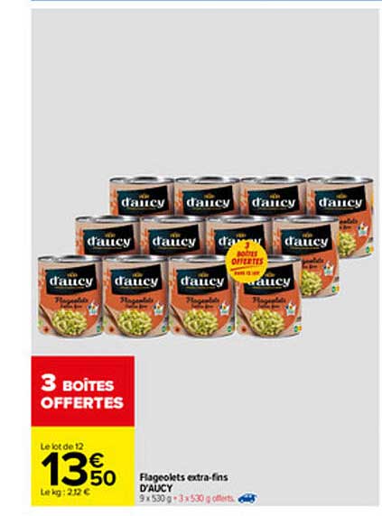 flageolets extra-fins d'aucy