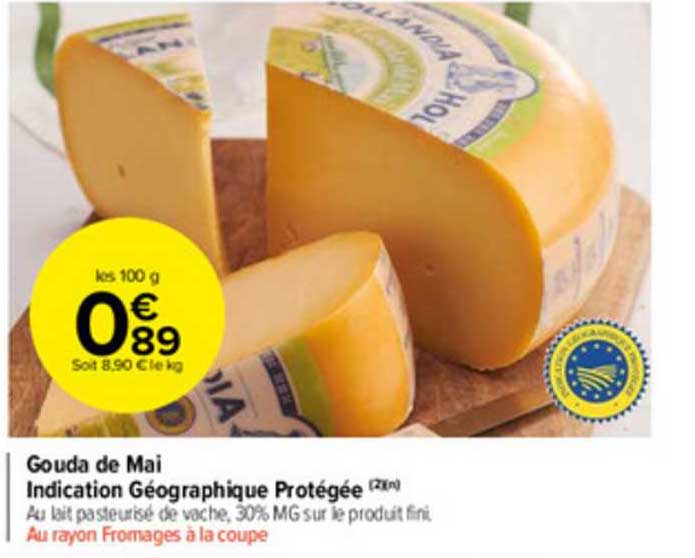 gouda de mai indication géographique protégée