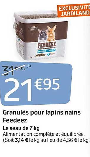 granulé pour lapins nains feedeez