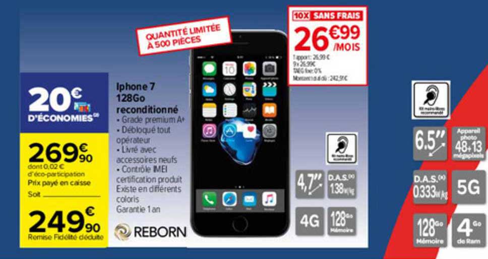 Iphone 7 128go Reconditionné Reborn