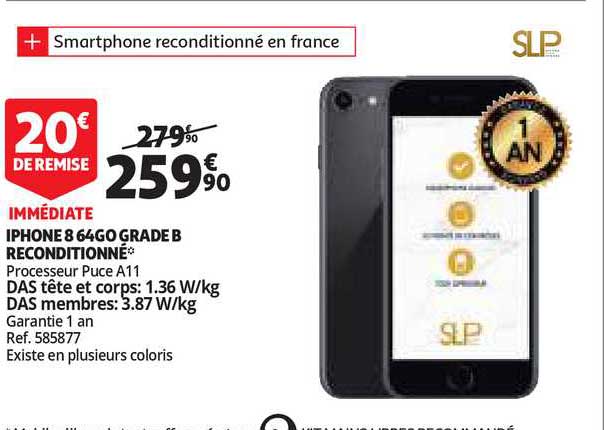 iphone 8 64 go grade b reconditionné
