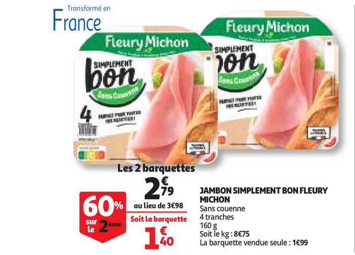 jambon simplement bon fleury michon