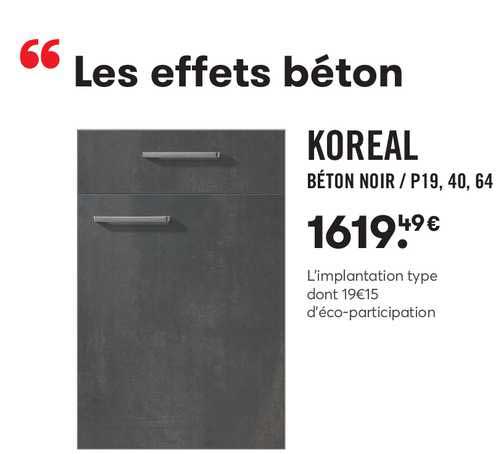koreal béton noir