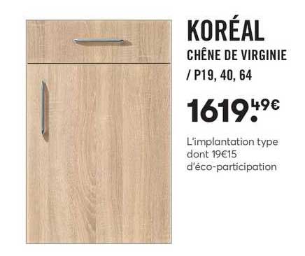 koréal chêne de virginie