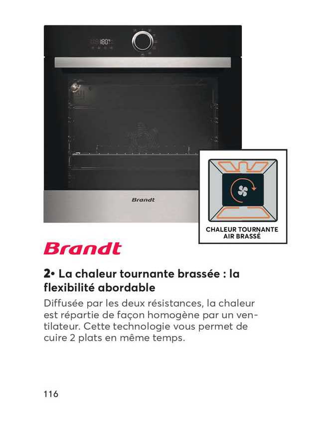 la chaleur tournante brassée : la flexibilité abordable brandt