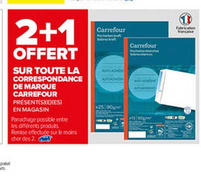 la correspondance de marque carrefour