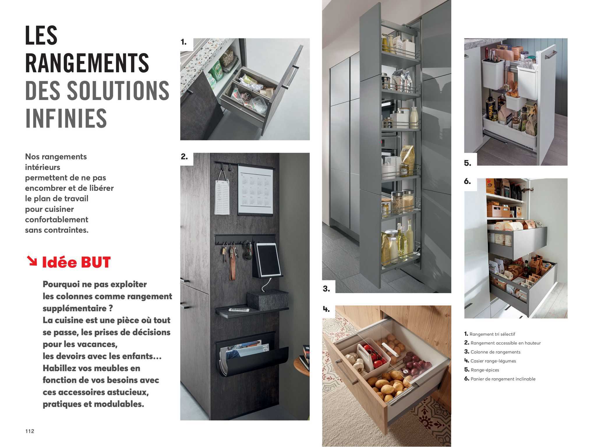 les rangements des solutions infinies