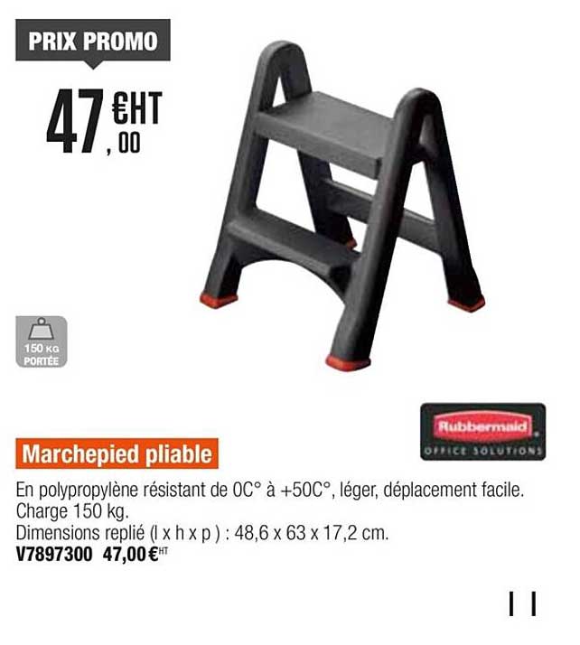 marchepied pliable rubbermaid