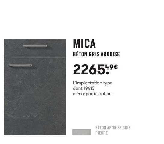 mica béton gris ardoise
