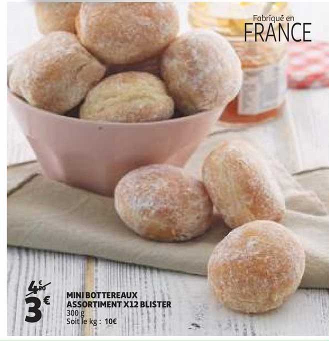 mini bottereaux assortiment x12 blister