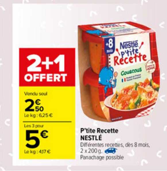 p'tite recette nestlé