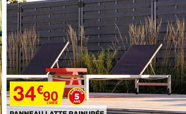 panneaux latte rainurée