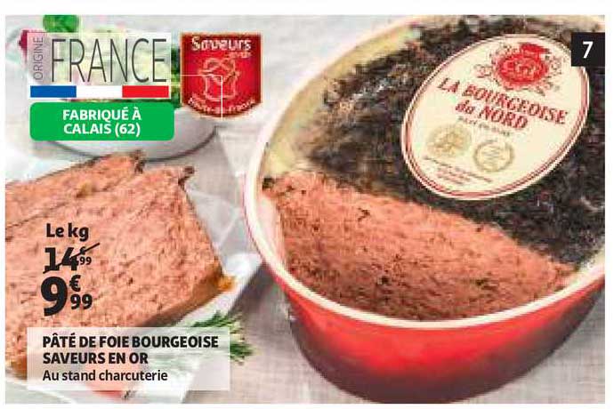 pâté de foie bourgeoise saveurs en or