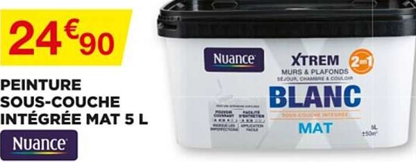 peinture sous-couche intégrée mat 5 l nuance