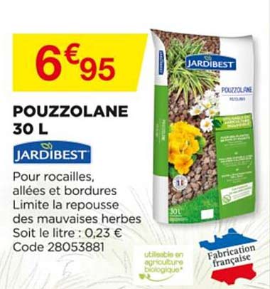 pouzzolane 30 l jardibest