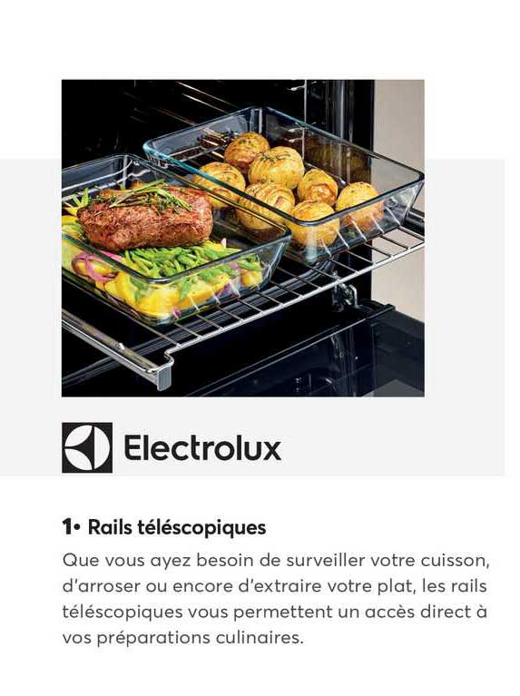 rails télescopiques electrolux