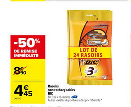 Rasoirs Non Rechargeables Bic