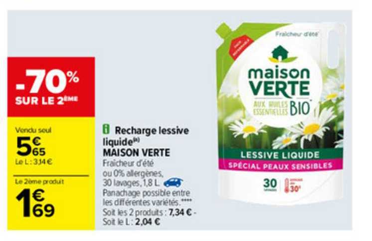 Recharge Lessive Liquide Maison Verte