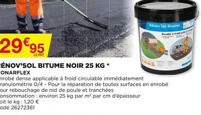 rénov'sol bitume noir 25 kg