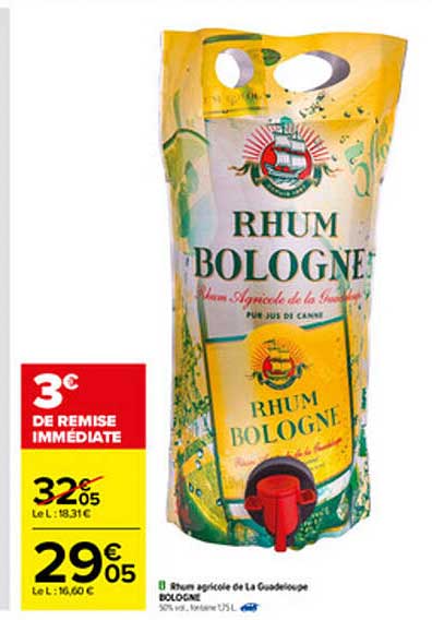 Rhum Agricole De La Guadeloupe Bologne