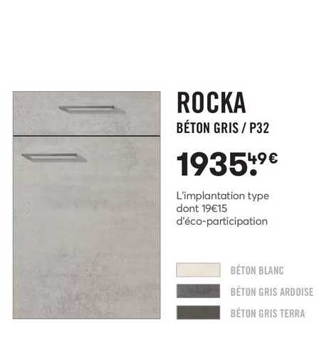 rocka béton gris