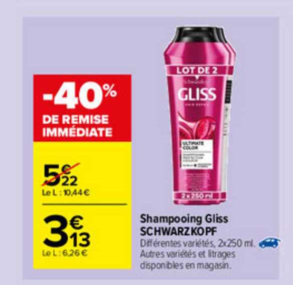 Shampooing Gliss Schwarzkopf