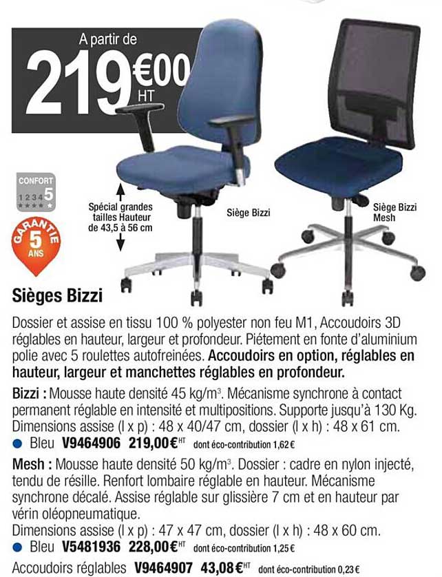 sièges bizzi