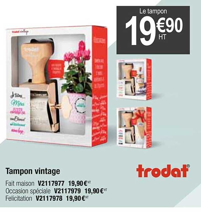 tampon vintage trodat