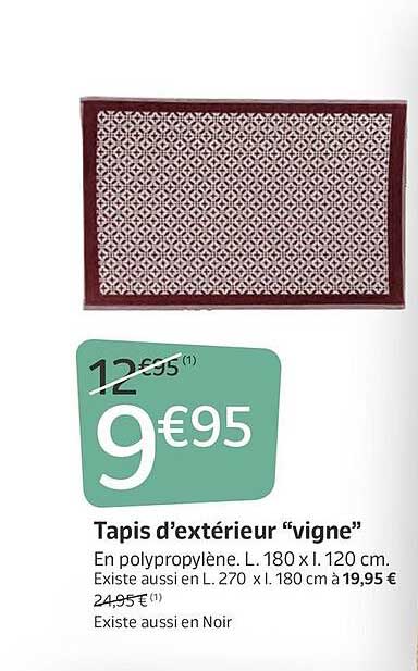 tapis d'extérieur "vigne"
