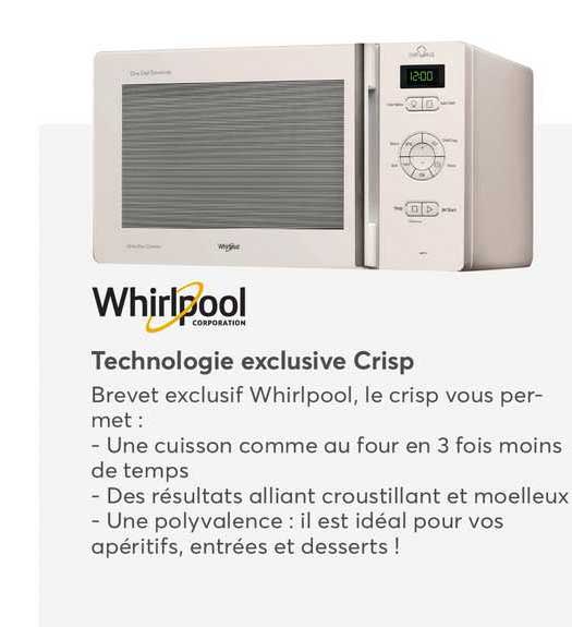 technologie exclusive crisp whirlpool